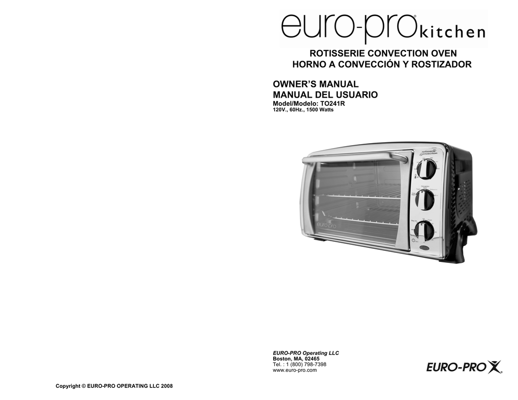 Detail Euro Pro Toaster Oven Nomer 53