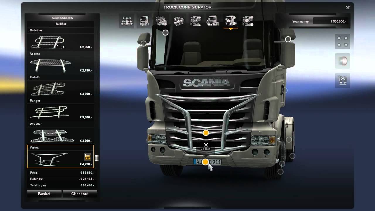 Detail Euro Truck Simulator 2 Scania Nomer 18