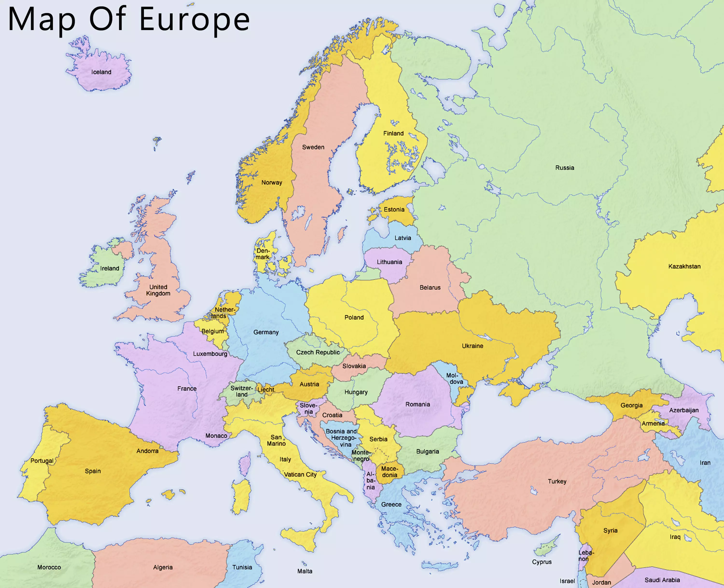 Detail Europe Map Hd Nomer 10