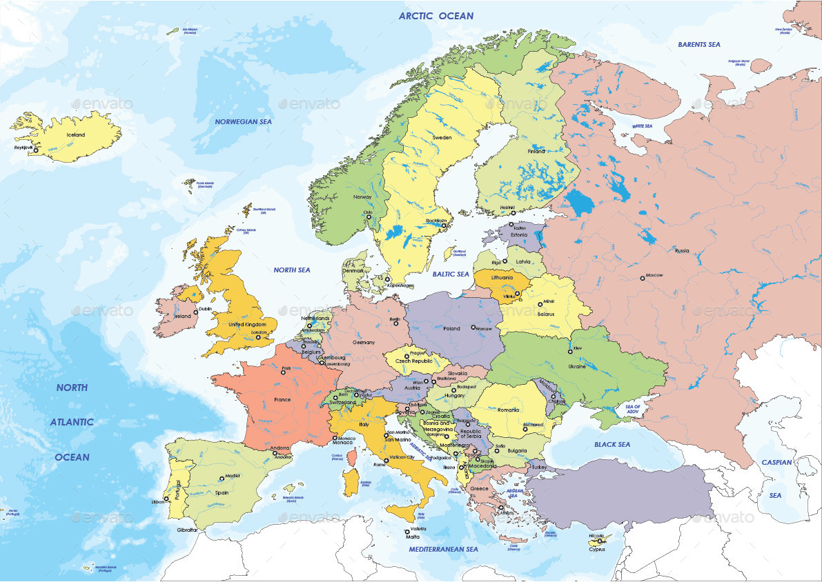 Detail Europe Map High Resolution Nomer 29