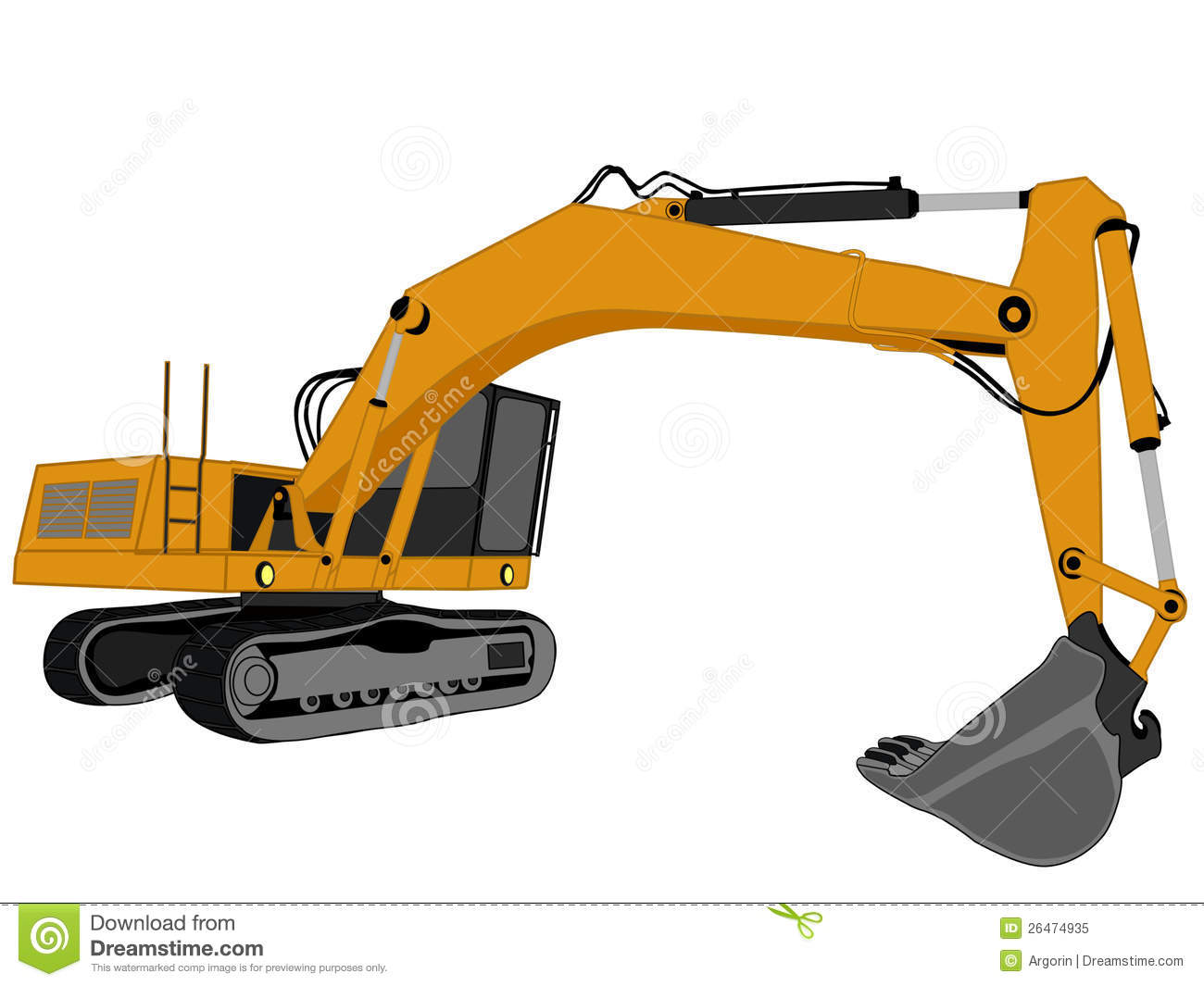 Detail Excavator Clipart Free Nomer 49