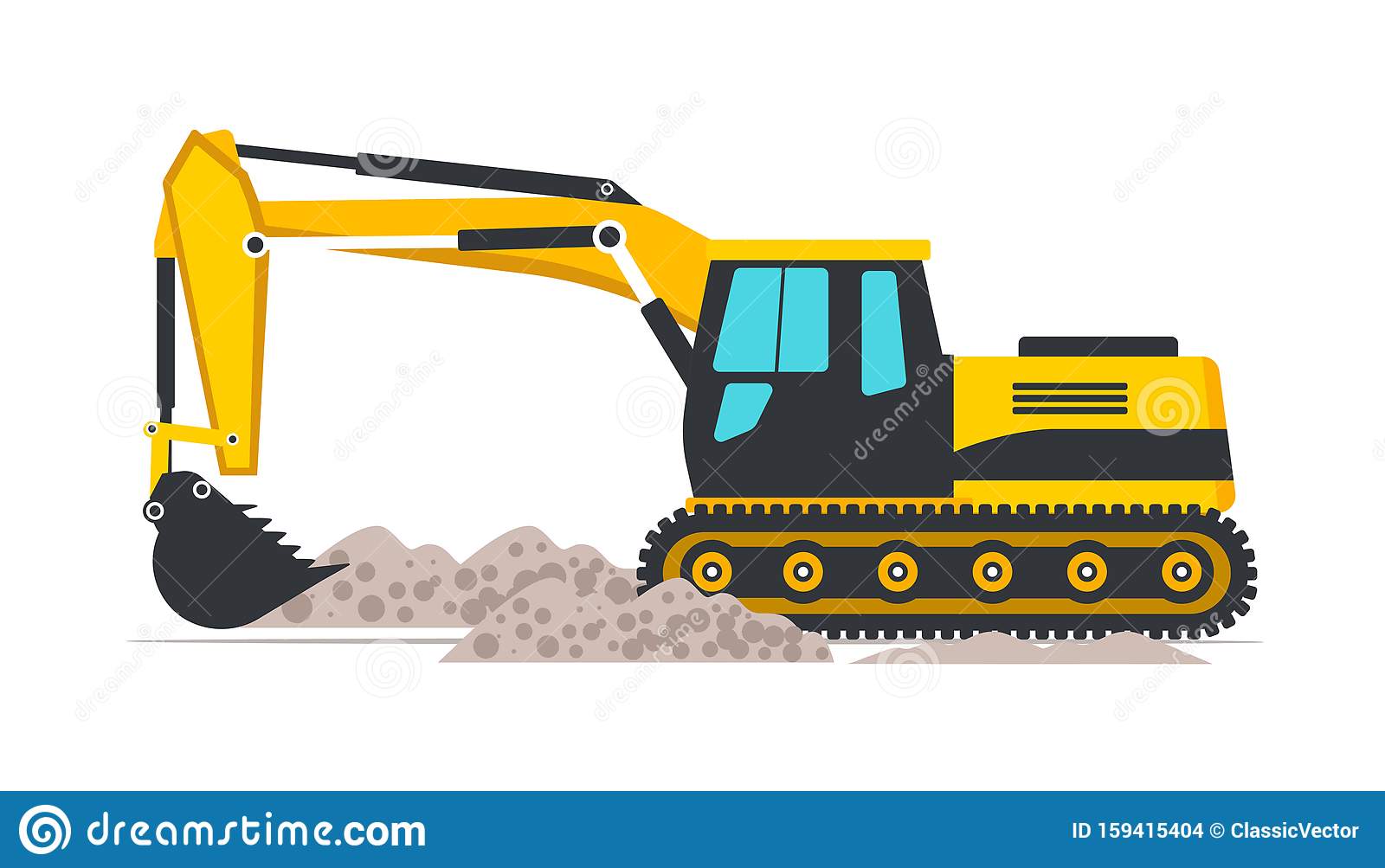 Detail Excavator Images Clip Art Nomer 21