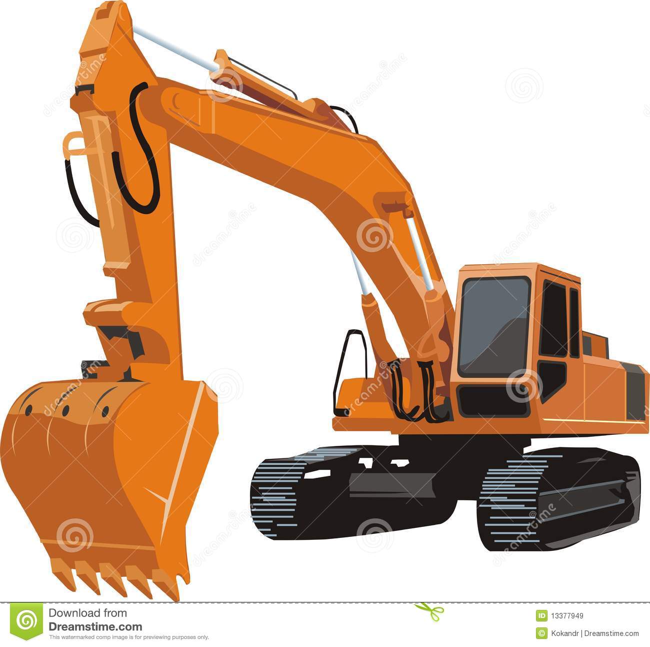 Detail Excavator Images Clip Art Nomer 51