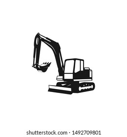 Detail Excavator Silhouette Nomer 14