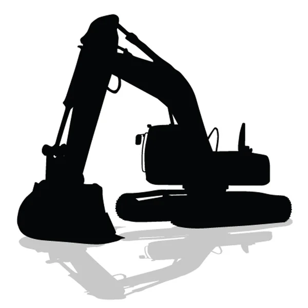 Detail Excavator Silhouette Nomer 28