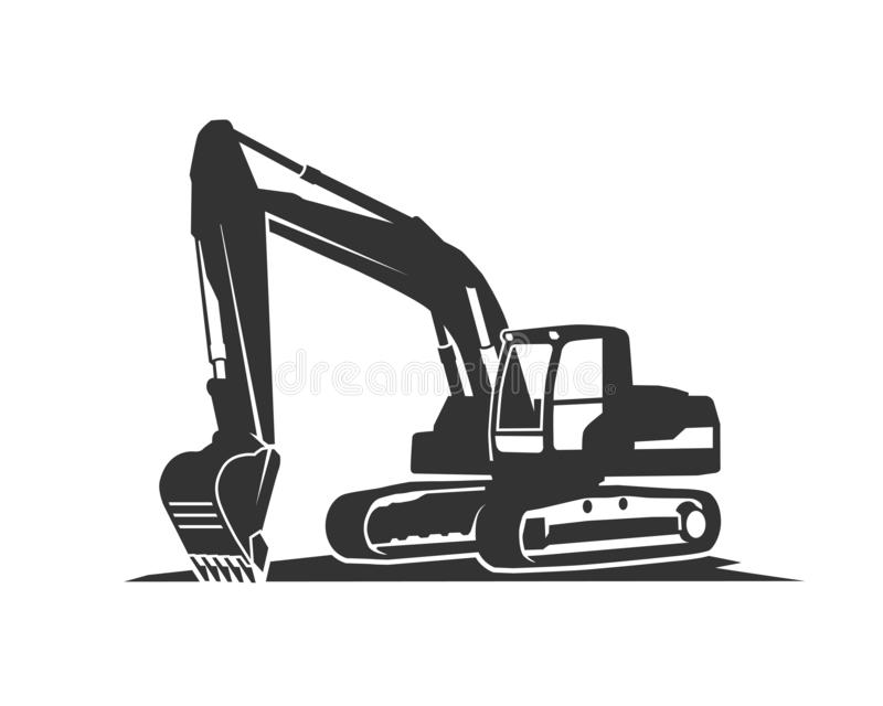 Detail Excavator Silhouette Nomer 7