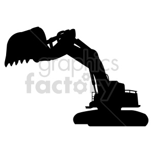 Detail Excavator Vector Art Nomer 40