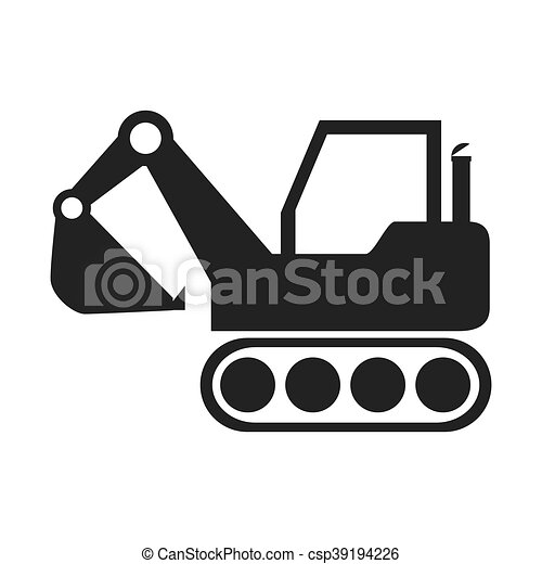 Detail Excavator Vector Art Nomer 55