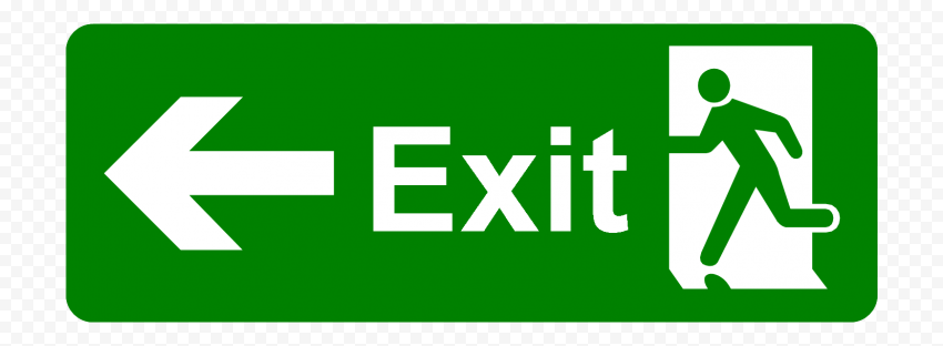 Detail Exit Sign Png Nomer 13