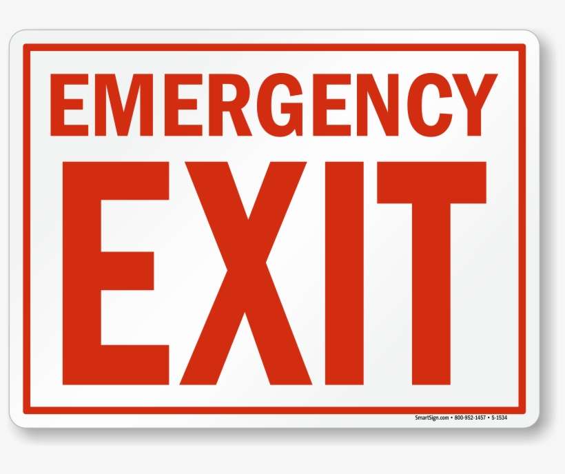 Detail Exit Sign Png Nomer 18