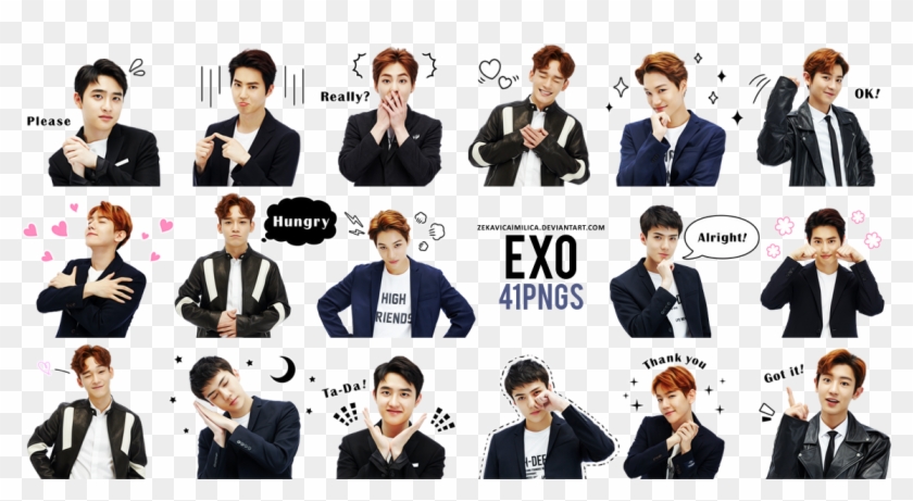 Exo Sticker Png - KibrisPDR