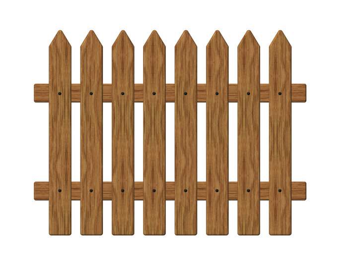 Detail Holzzaun Mauer Nomer 11