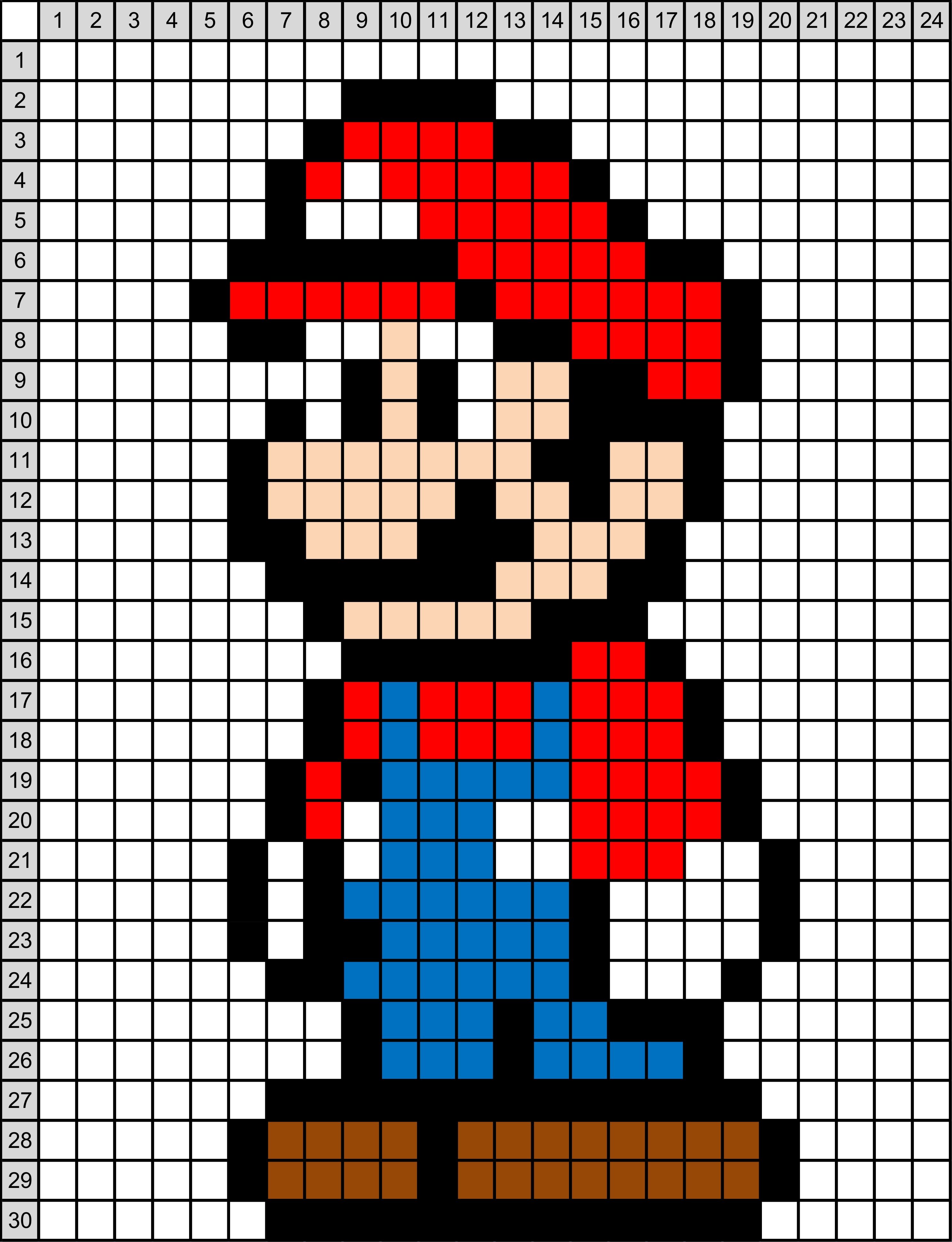 Detail Mario Pixel Art Nomer 10