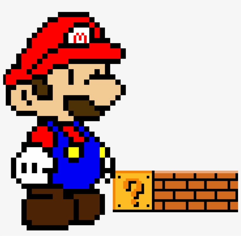 Detail Mario Pixel Art Nomer 18