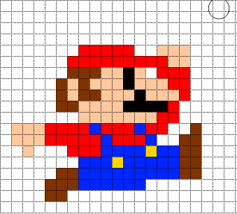 Detail Mario Pixel Art Nomer 20