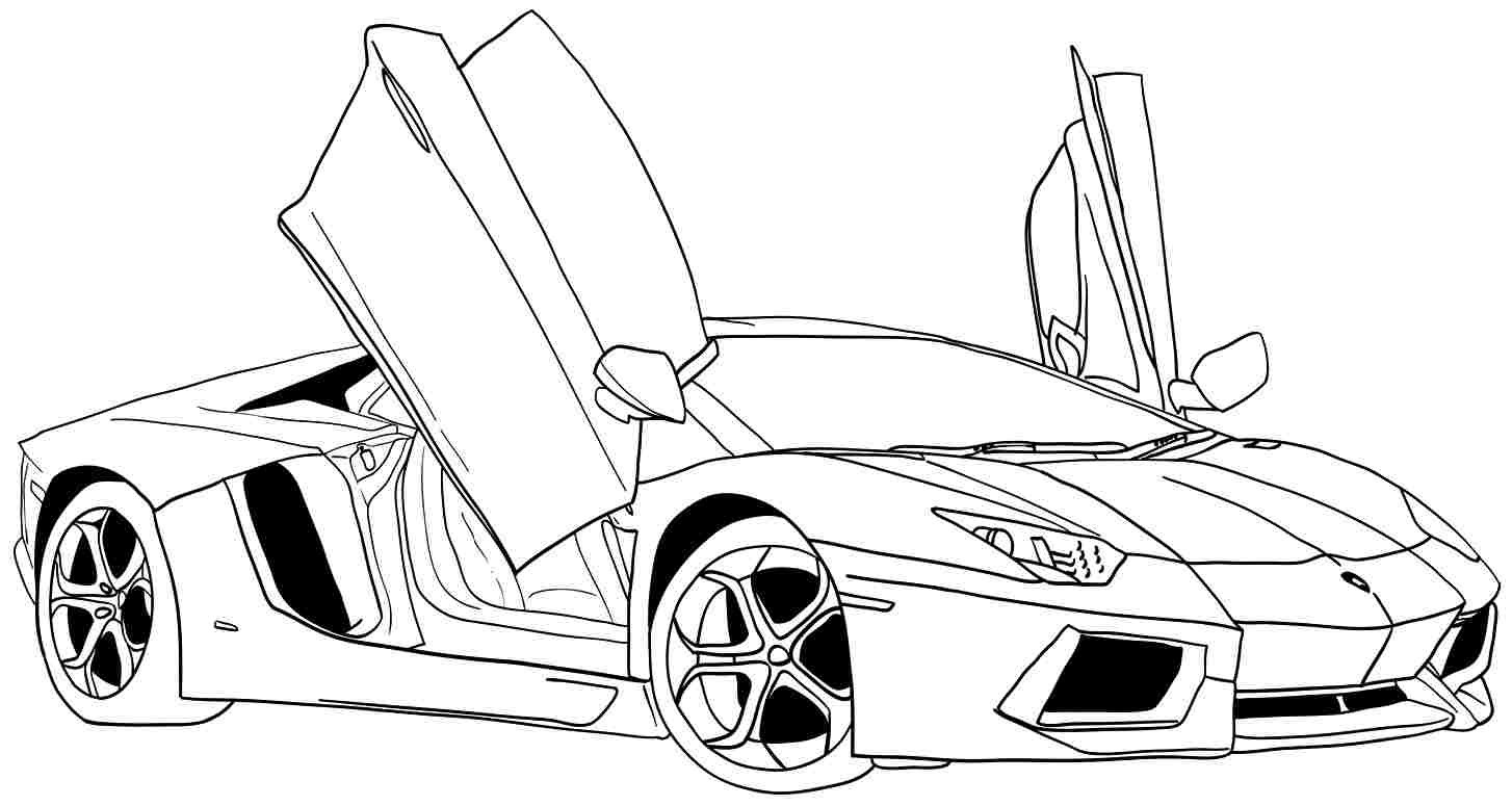 Detail Ausmalbilder Lamborghini Aventador Nomer 7