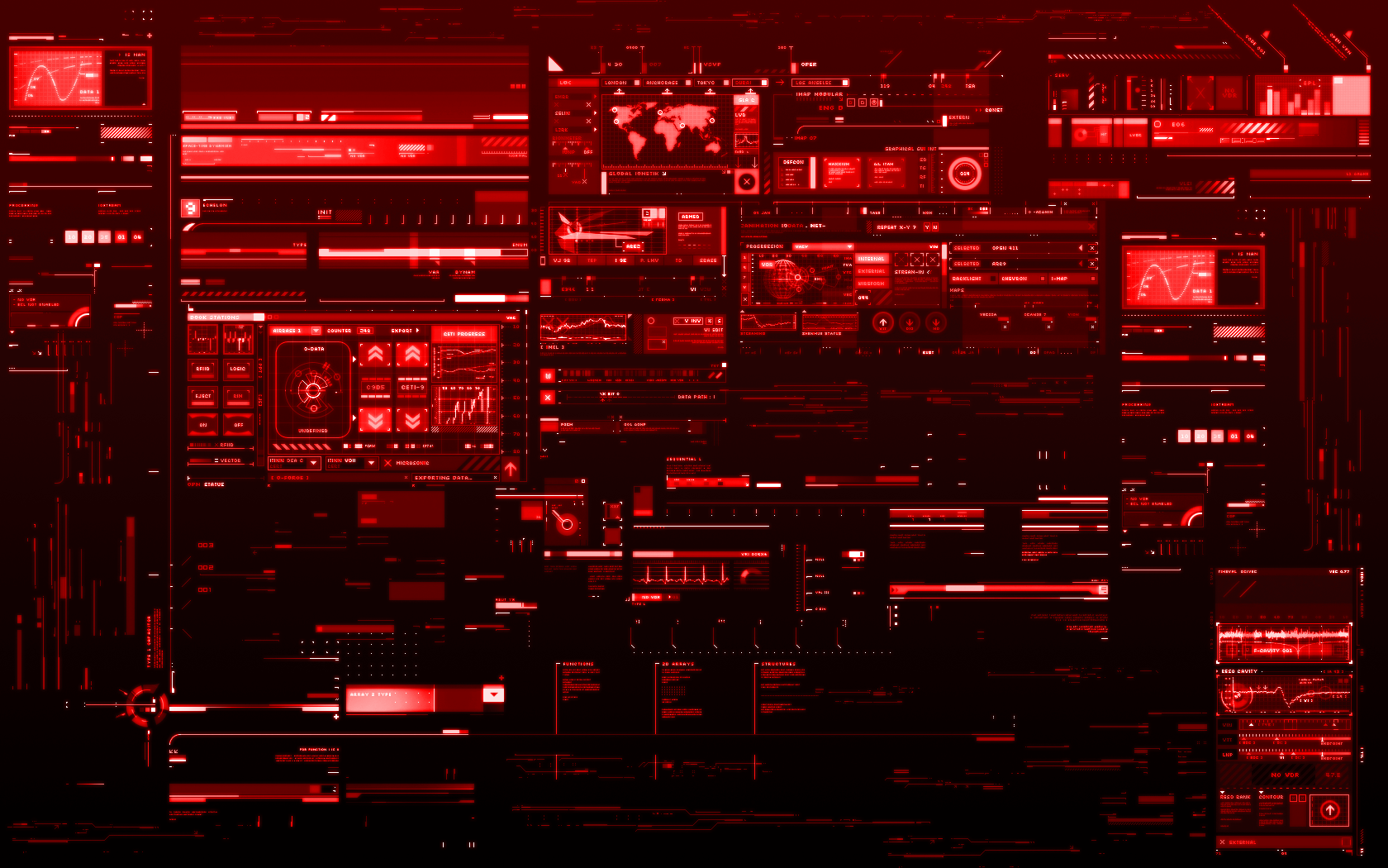 Detail Background Technology Red Nomer 9