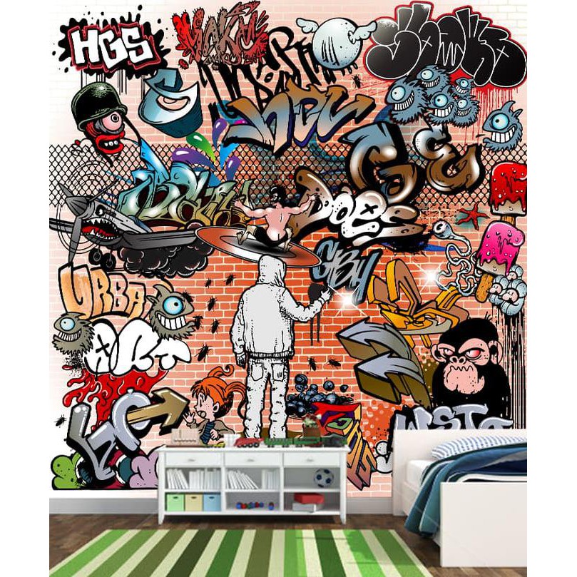 Detail Background Tembok Grafiti Nomer 23