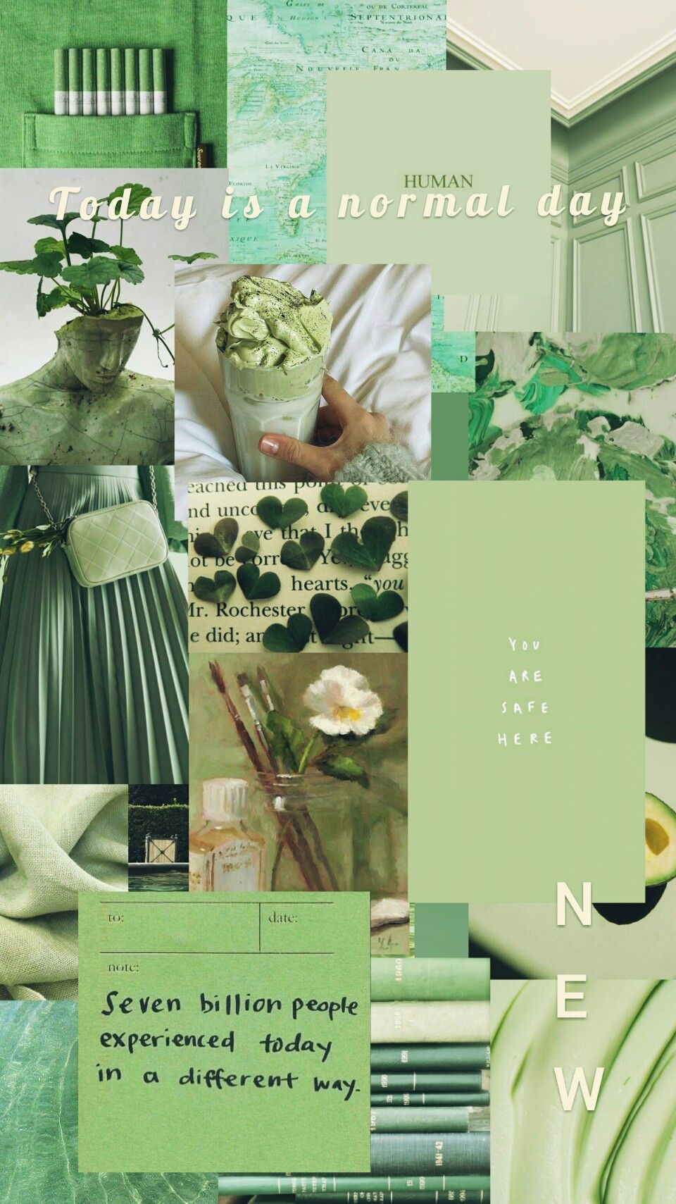 Detail Background Tumblr Green Nomer 3