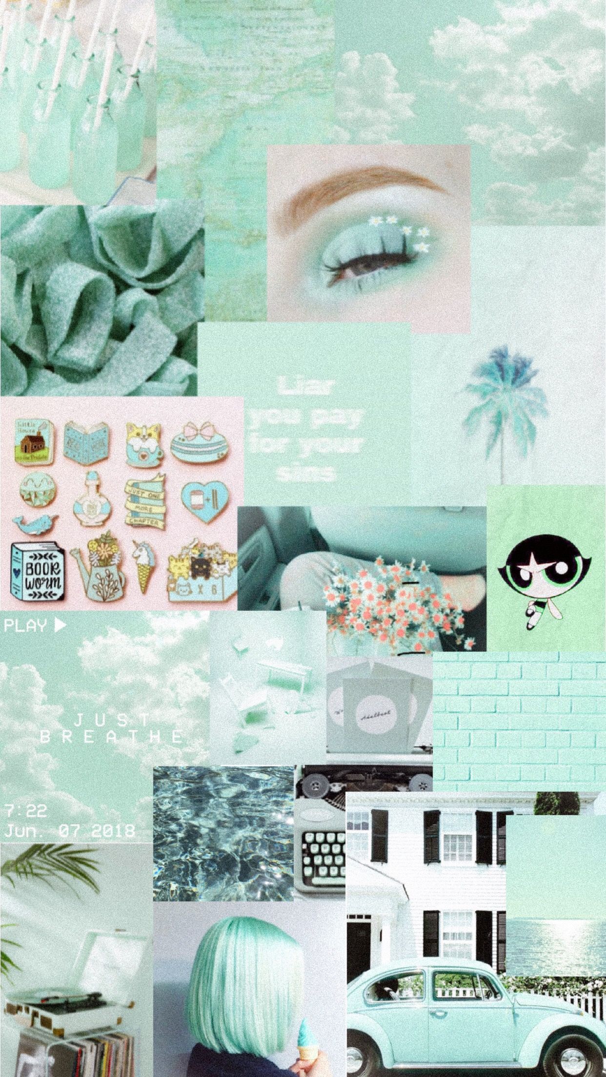 Detail Background Tumblr Green Nomer 30