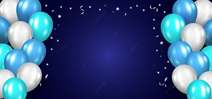 Background Ulang Tahun Biru - KibrisPDR