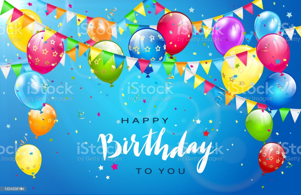 Detail Background Ulang Tahun Biru Nomer 13