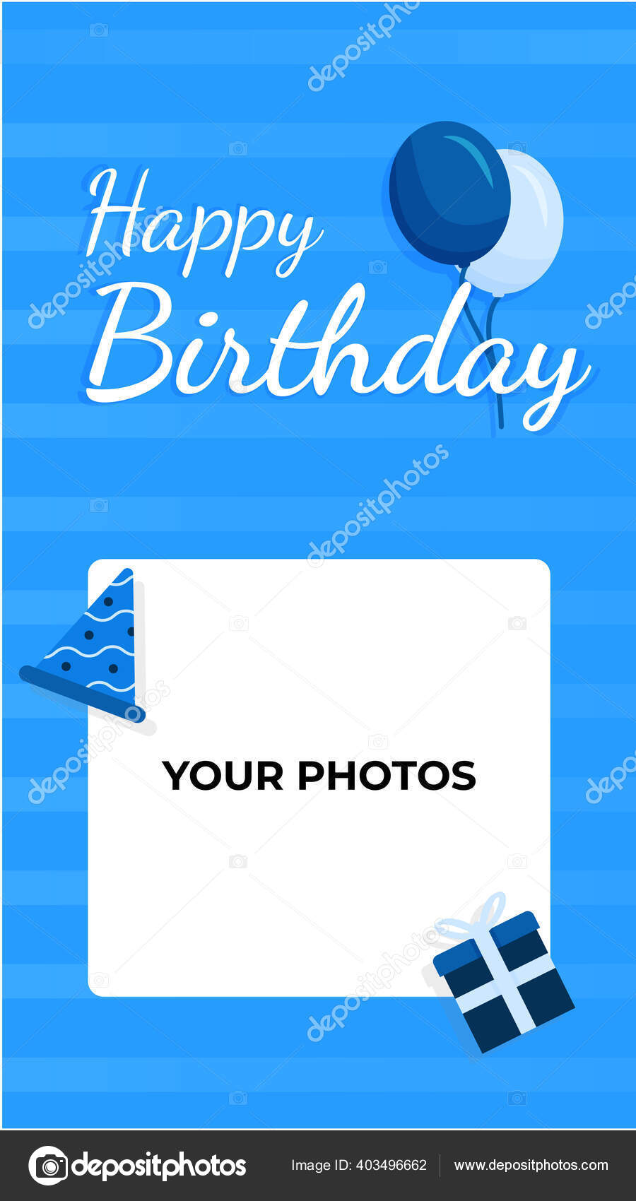 Detail Background Ulang Tahun Biru Nomer 4