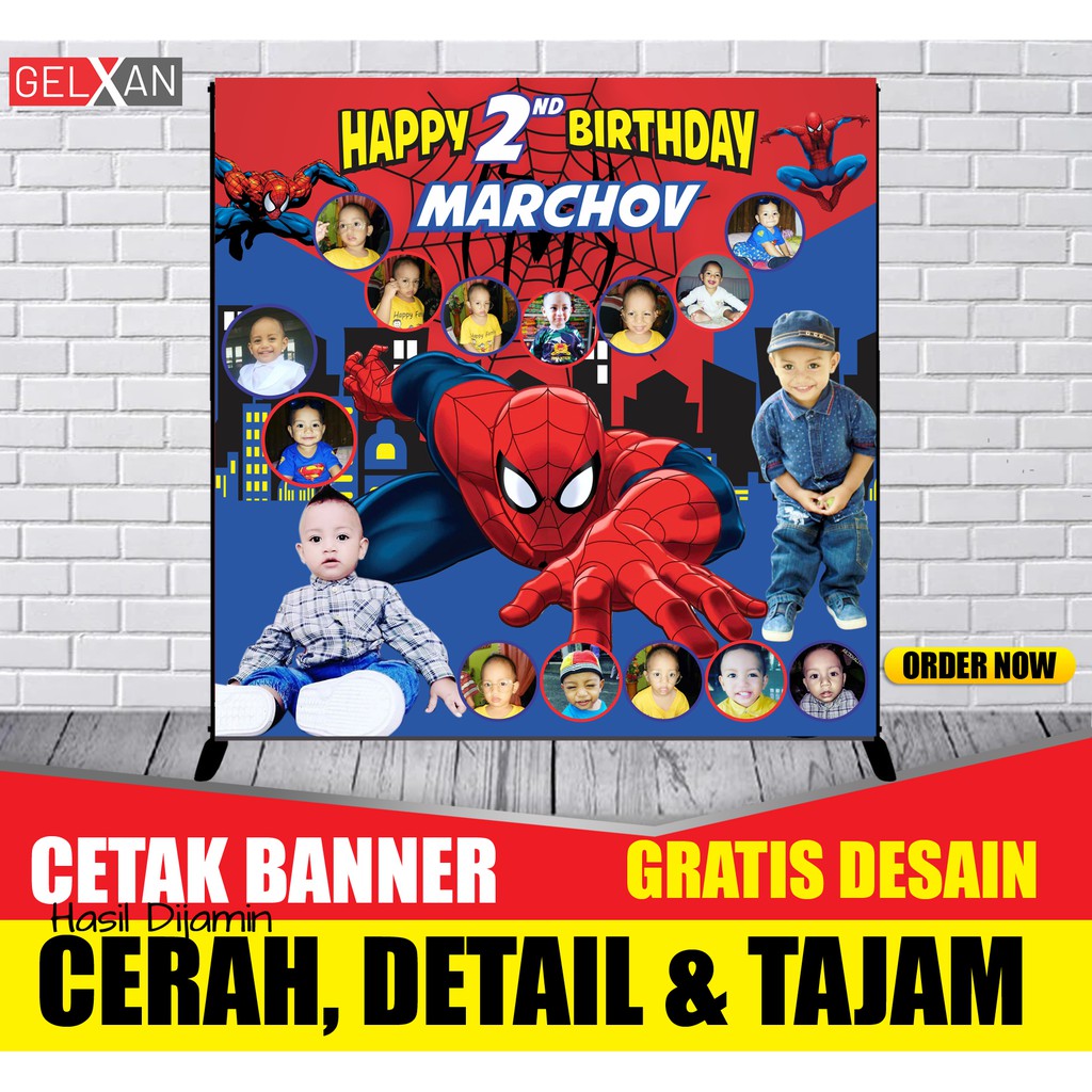 Detail Background Ultah Spiderman Nomer 13