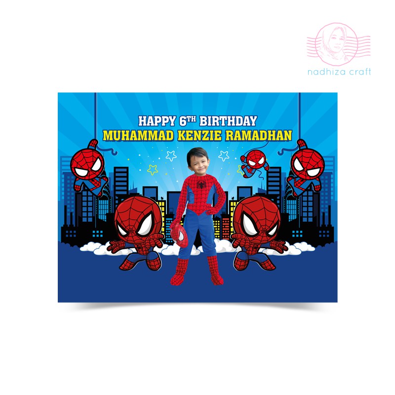 Detail Background Ultah Spiderman Nomer 14