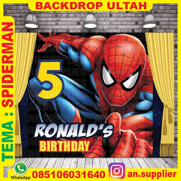 Detail Background Ultah Spiderman Nomer 26