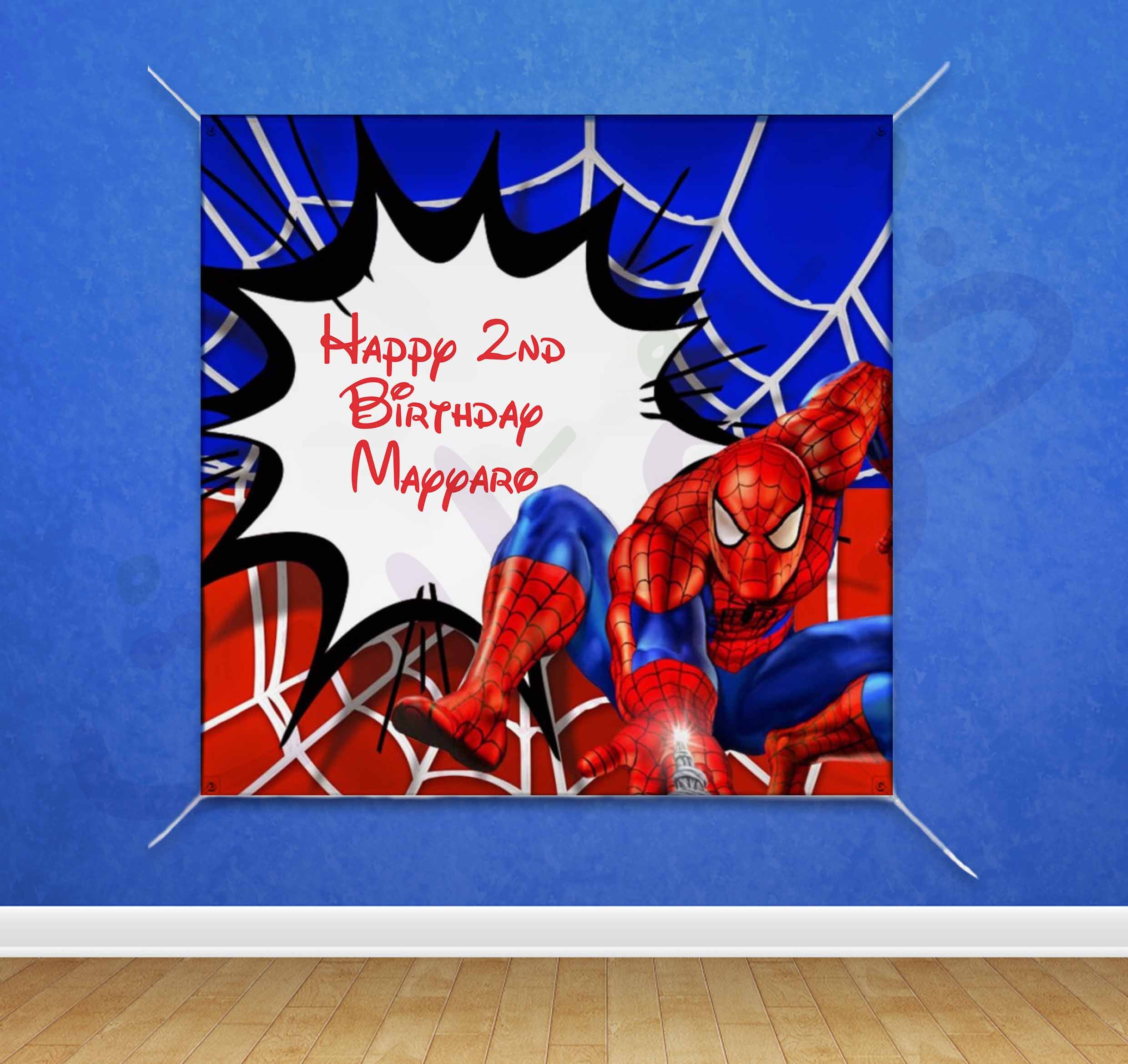 Detail Background Ultah Spiderman Nomer 6