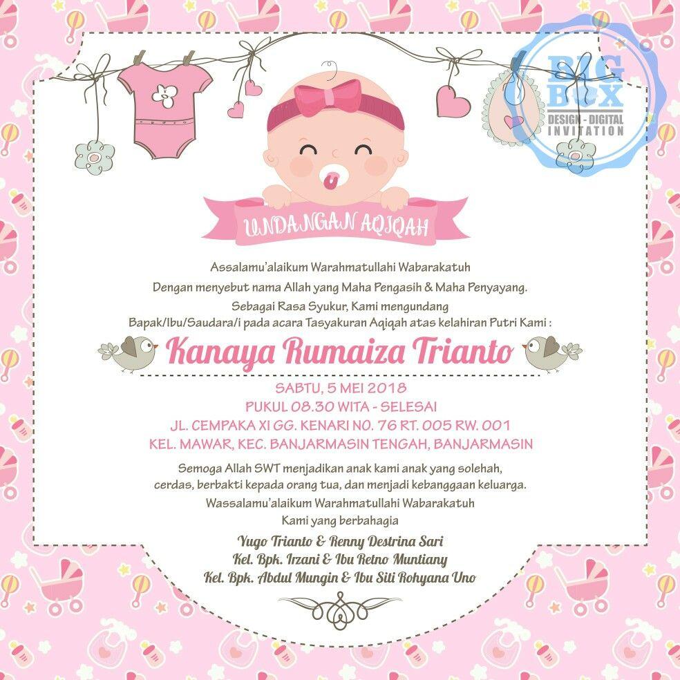 Detail Background Undangan Aqiqah Unik Nomer 30