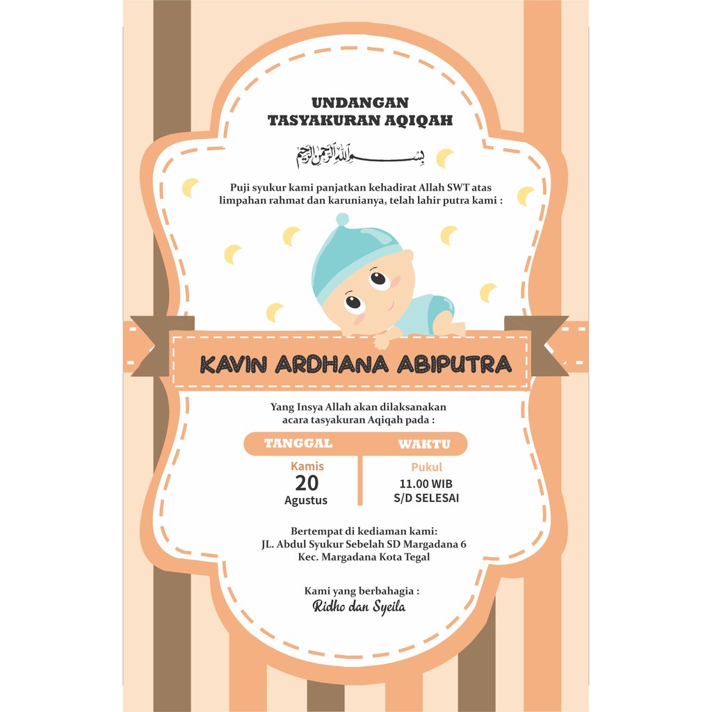 Detail Background Undangan Aqiqah Unik Nomer 31