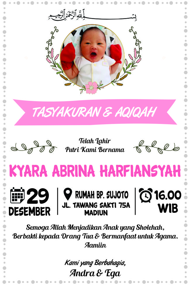 Detail Background Undangan Aqiqah Unik Nomer 33