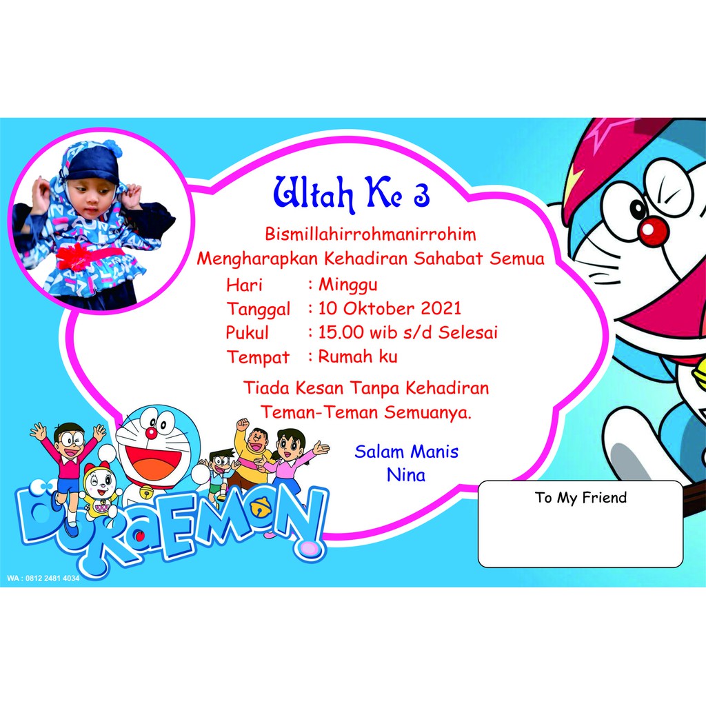 Detail Background Undangan Doraemon Nomer 52