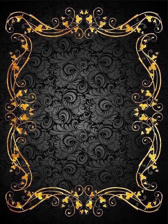 Background Undangan Hitam Gold