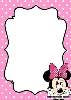 Background Undangan Minnie Mouse - KibrisPDR