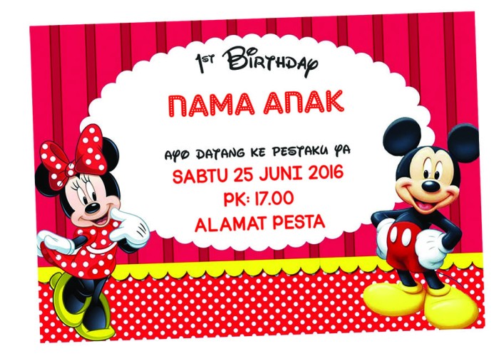 Detail Background Undangan Minnie Mouse Nomer 23