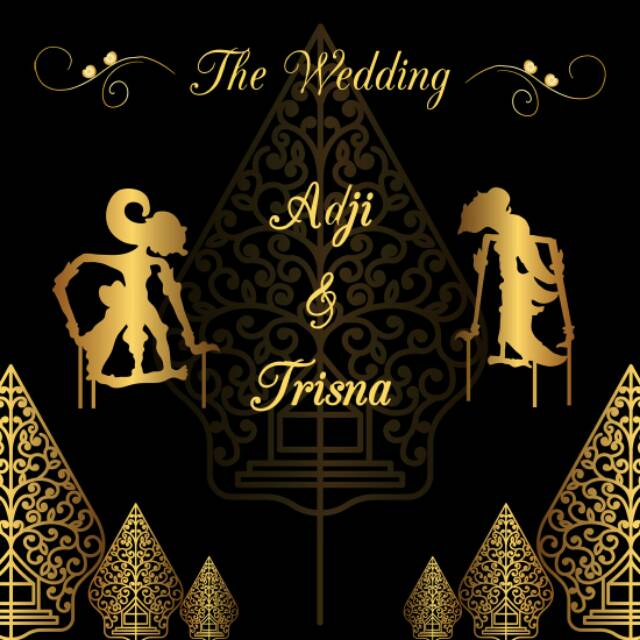 Detail Background Undangan Nikah Gambar Wayang Clasic Nomer 9