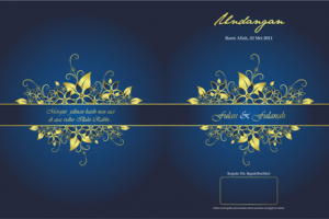 Detail Background Undangan Pernikahan Biru Nomer 34