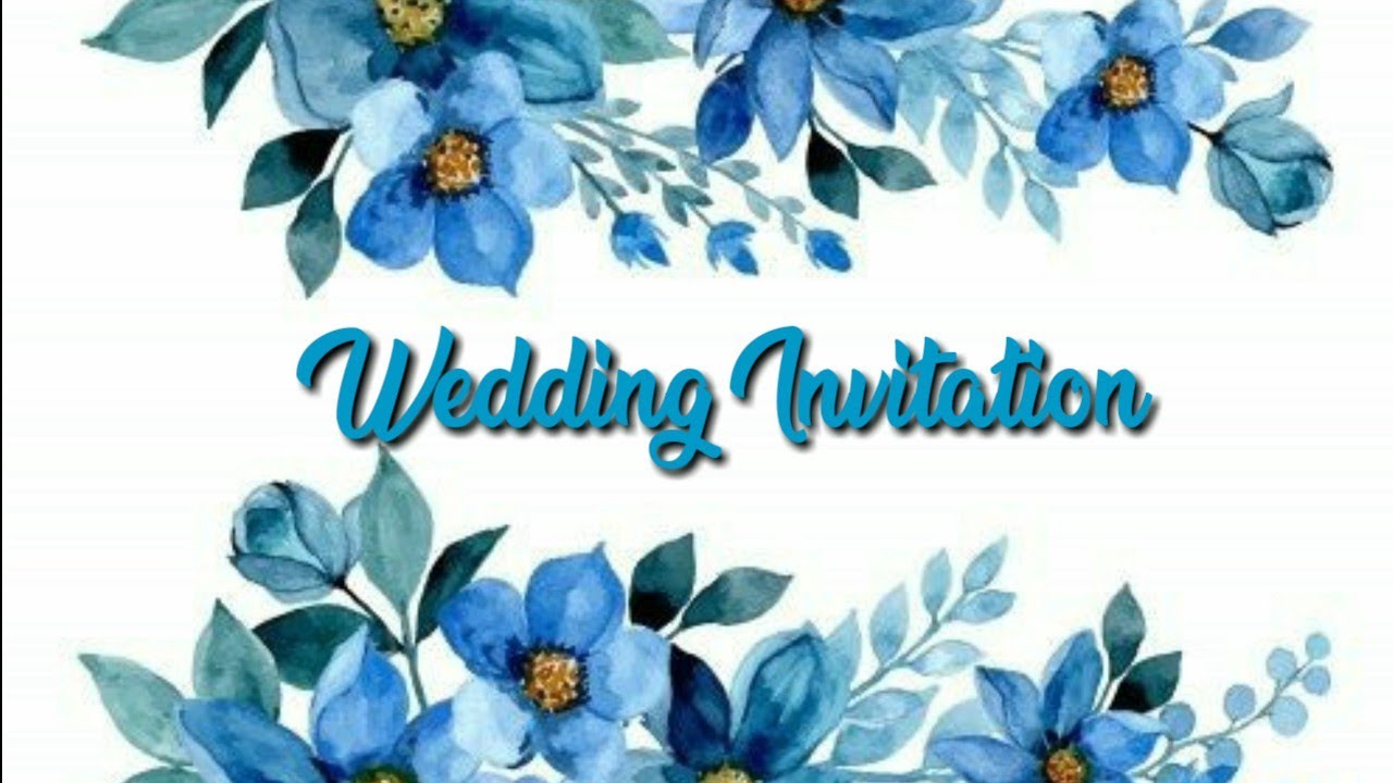 Detail Background Undangan Pernikahan Biru Nomer 56