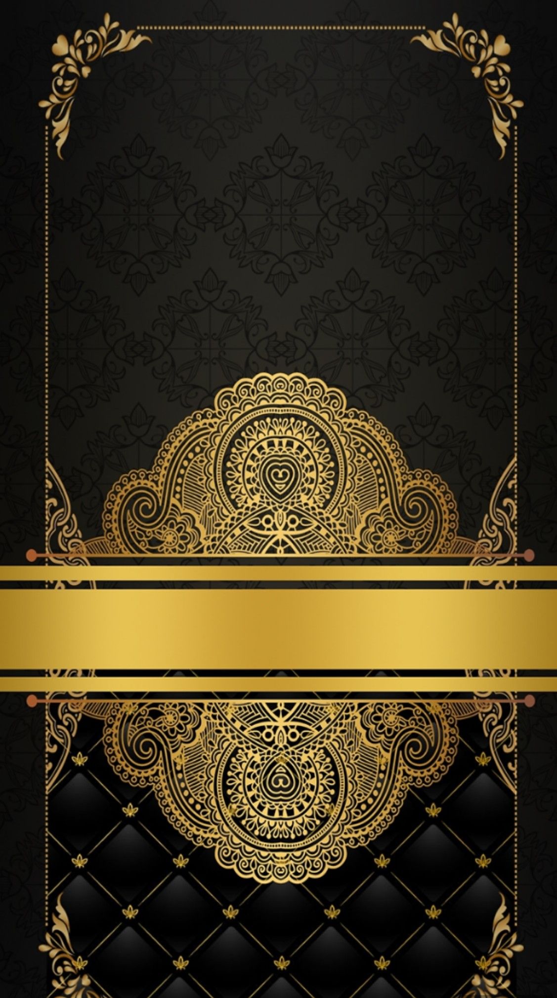 Detail Background Undangan Pernikahan Hitam Gold Nomer 3