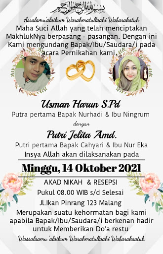 Download Background Undangan Pernikahan Islami Nomer 42