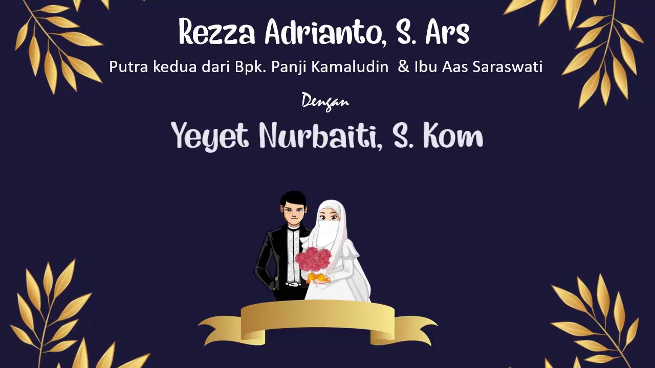 Detail Background Undangan Pernikahan Islami Nomer 44