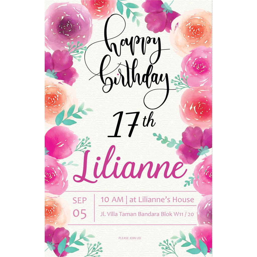 Detail Background Undangan Ulang Tahun 17 Nomer 19