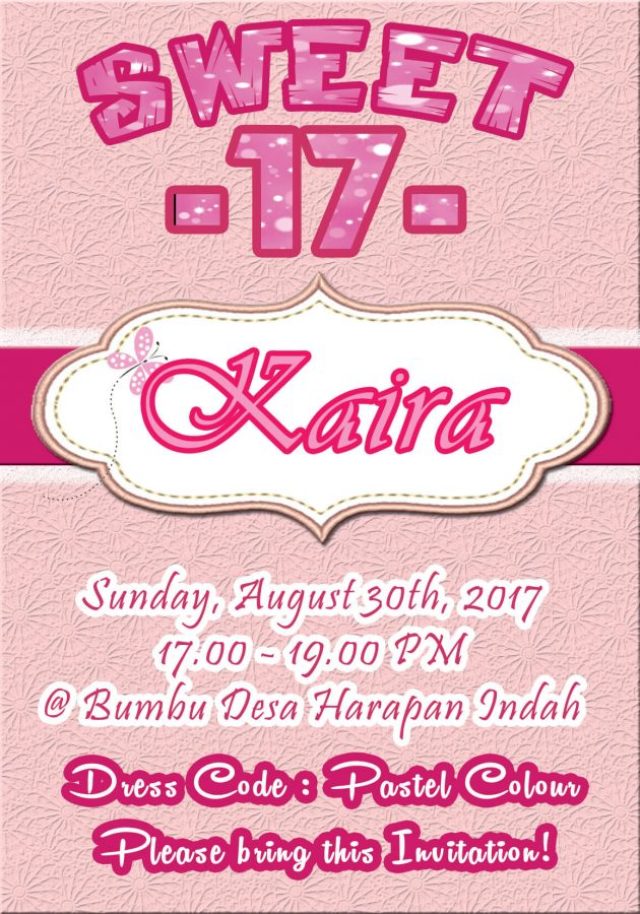 Detail Background Undangan Ulang Tahun 17 Nomer 23