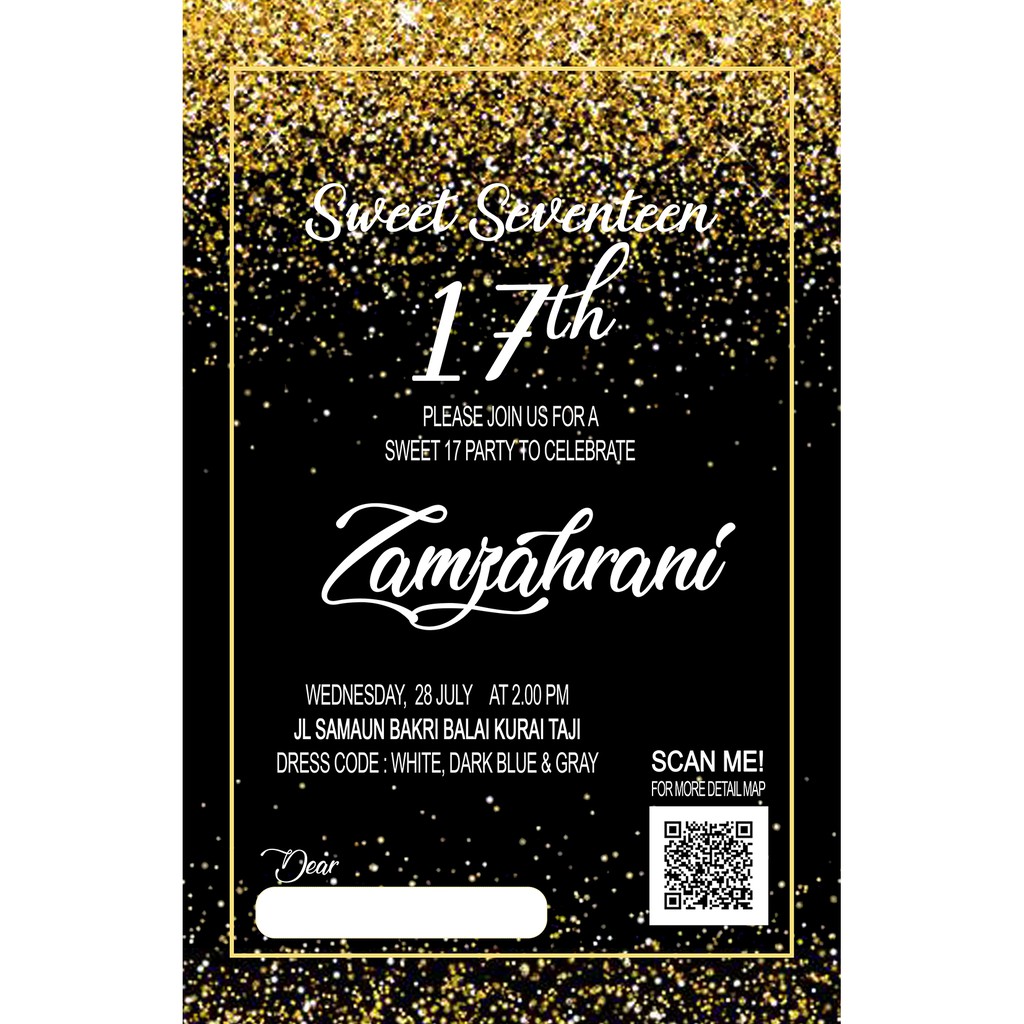 Detail Background Undangan Ulang Tahun 17 Nomer 35