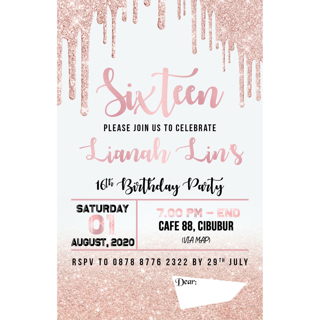 Detail Background Undangan Ulang Tahun 17 Nomer 8