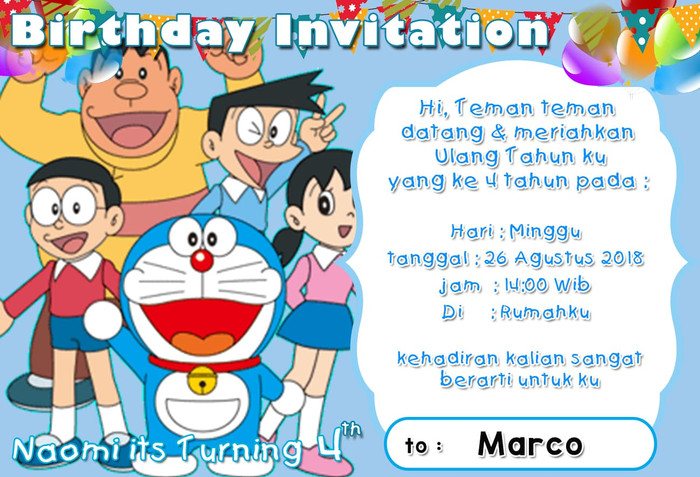 Detail Background Undangan Ulang Tahun Doraemon Nomer 25