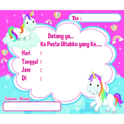 Detail Background Undangan Unicorn Nomer 17